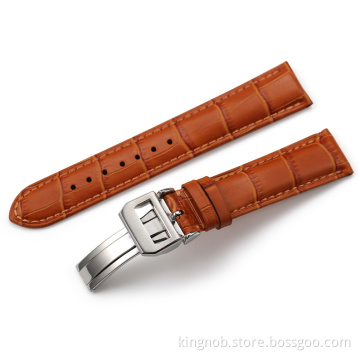 Hot fashion genuine leather watch band leather watch straps wholesale